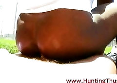 Sucking a white cock and dig it into a black hungry