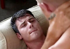 SeanCody.com: Blond haired Jeb receives sex wearing shorts