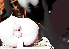 tranny anal climax on fire