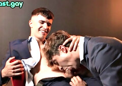 Str8 top stud bareback fucks bottom in greedy ass