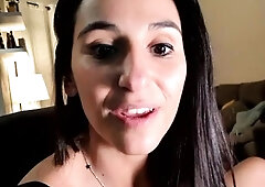 Amateur short haired teen brunette with