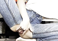 Self-Screwing in torn jeans. Will u assist? #1 - Alice Moor