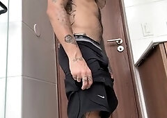 Piercing, hairy dads, masturbation