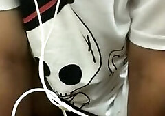 Malaysian hairy jerk off show