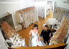 IPCAM - Bride to be changing in wedding saloon