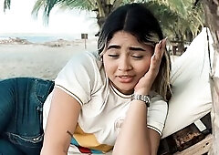 I met a cutie on the way to the beach and this babe led me to experience smth I didn't await.