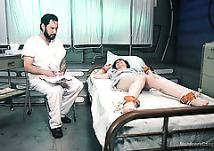 Lewd black head Charlotte Sartre gives horny deepthroat blowjob