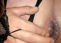 Cum play after a glory hole creampie