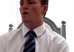 Sucked mormon teenager gets ass fingered