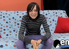 skinny punk fellow Miles Pride spills the load out of his cock