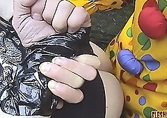 FleshPotFilms: Hans Berlins Domineering Encounter With Mischievous Clown Barney