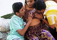 Sexy Hot Techer, Teaches Her Student 18+ How To Fuck Hard, Hardcore Threesome