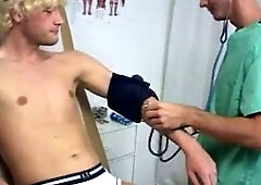 Collage boys bare swimming teem corporal exams gay leaning down he