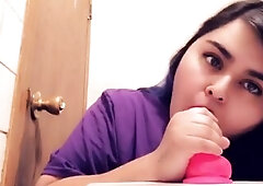 Sucking my cute lil sex toy!