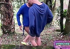 I took my plumpy wife to forest cabin escapade and banged her al fresco all day lengthy