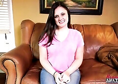 Curvy Sarah James widens wide for mad rimjob – moist tongue swirling the rim, probing unfathomable with cocky licks, thick spit trickling down her h