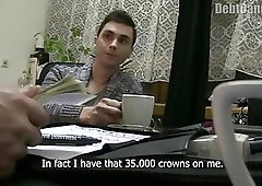 Cute Twink Giving Head For Money