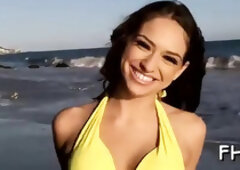 Classy dark-haired hardly barely legal lady sara gets pulverized so well