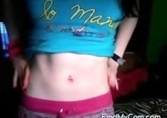 cute tight teen flashes on webcam chat