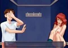 Hot blonde Colombian milf enjoys some wild pool fun with big boobs and a perfect backside