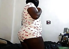 Jolie From Cute Outfit to Naked Ass Shaking