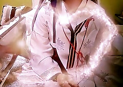 Tanchou Miko Crossdresser Anal Masturbation Part three