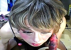 Tied up with a Rope and Ejaculated with a Big Dail