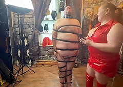 :- Domina Secures Booboo In The Dungeon