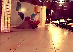 Homeless guy fuck crossdresser in the street