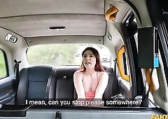 Fake Taxi - Large Butt tiny PAWG with mini bazookas and red hair sucks a knob previous to getting pumped full of cum