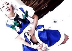 Anna Saotome came back to the set for some other cosplay performance. U know her from her succubus cosplay movie scenes. That babe one as well as the 