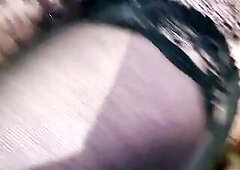 Sissy Brenda groaning with a sex tool in her asspussy