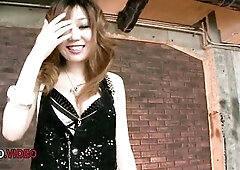 Breasty Yuria Kano teases with her large boobs previous to dropping to her knees for a sloppy hardcore oriental oral-job. This hirsute twat mother I&#