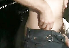 Naughty Guy Jerking Off By The Car