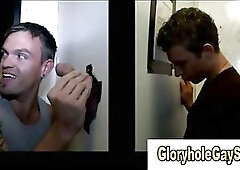 Straighty conned into gay blowjob by slut