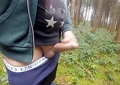 Gay woods, wank, jerk off