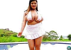 Angie Bravo - Angie Bravo's moist bikini blast