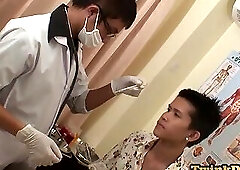 Asian twink rimmed and fucked in asshole by perverted stud