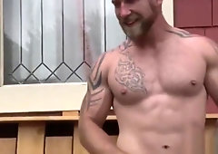 Muscle gay piss with cumshot