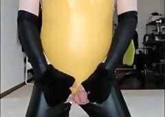 [R18+] Japanese Bunny Sissy Solo Cum