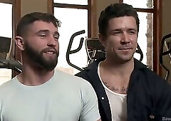 Hot Gym Stud Tormented and Fucked by the Creepy Handyman