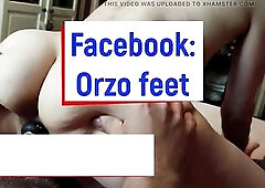 Orzo reverse rides the wang with a booty-plug in her snatch and then in her booty