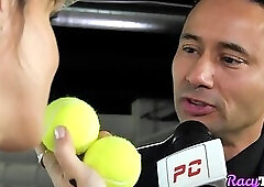 Tattooed trans athlete drilled in duo after seduction