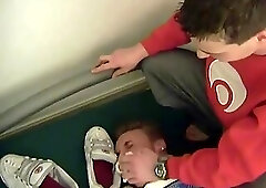 A happy Skater Game - tied To bed, Tickled And Edged