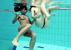 Underwater Show featuring Zlata's nude action