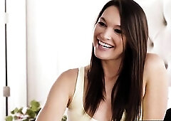 UP CLOSE - Concupiscent Tiny mother I'd like to fuck Katrina Colt’s Steamy Chat Ignites Hung Man’s Coarse Snatch Pounding