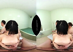 Japanese beauty explores intense sensual VR pleasure passionately