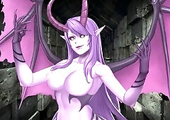 Adorable elven girl experiences BDSM session in the dungeon with big-titty mature Studiouwu