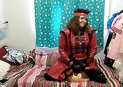 Spandex Maid Costume Play Sissy Plushie Intercourse Vibratior Restrain Bondage