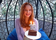 Fucked a Skinny Cutie when She Turned 18 Year Old